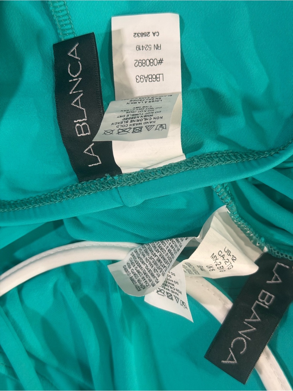 Turquoise V-Neck Tankini Set - Picture 5 of 5